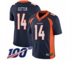 Denver Broncos #14 Courtland Sutton Navy Blue Alternate Vapor Untouchable Limited Player 100th Season Football Jersey
