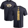 Nashville Predators #2 Dan Hamhuis Navy Blue Backer T-Shirt