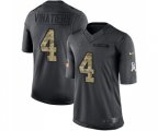 Indianapolis Colts #4 Adam Vinatieri Limited Black 2016 Salute to Service Football Jersey