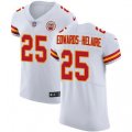 Kansas City Chiefs #25 Clyde Edwards-Helaire White Stitched New Elite Jersey