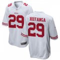 San Francisco 49ers #29 Talanoa Hufanga Nike White Vapor Limited Player Jersey