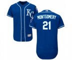 Kansas City Royals Mike Montgomery Royal Blue Alternate Flex Base Authentic Collection Baseball Player Jersey