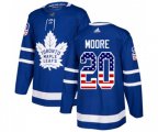 Toronto Maple Leafs #20 Dominic Moore Authentic Royal Blue USA Flag Fashion NHL Jersey