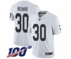 Oakland Raiders #30 Jalen Richard White Vapor Untouchable Limited Player 100th Season Football Jersey