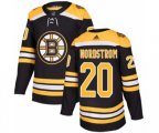 Adidas Boston Bruins #20 Joakim Nordstrom Authentic Black Home NHL Jersey