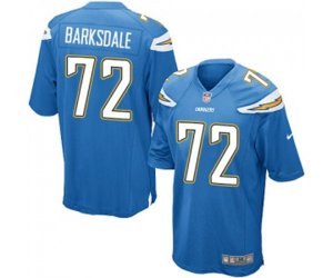Los Angeles Chargers #72 Joe Barksdale Game Electric Blue Alternate Football Jersey