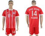 2017-18 Bayern Munich 14 PIZARRO Home Soccer Jersey