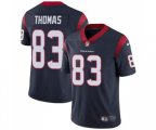 Houston Texans #83 Jordan Thomas Navy Blue Team Color Vapor Untouchable Limited Player Football Jersey