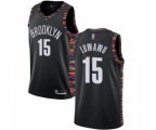 Brooklyn Nets #15 Timothe Luwawu Authentic Black Basketball Jersey - 2018-19 City Edition