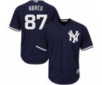 New York Yankees Albert Abreu Replica Navy Blue Alternate Baseball Player Jersey