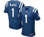 Indianapolis Colts #1 Pat McAfee Elite Royal Blue Team Color Football Jersey