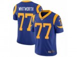 Los Angeles Rams #77 Andrew Whitworth Vapor Untouchable Limited Royal Blue Alternate NFL Jersey