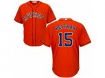 Houston Astros #15 Carlos Beltran Replica Orange Alternate Cool Base MLB Jersey