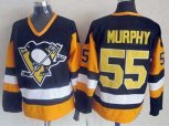 Pittsburgh Penguins #55 Larry Murphy Authentic Black NHL Jersey