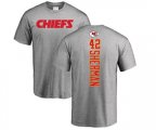 Kansas City Chiefs #42 Anthony Sherman Ash Backer T-Shirt