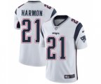 New England Patriots #21 Duron Harmon White Vapor Untouchable Limited Player Football Jersey