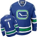 Vancouver Canucks #1 Kirk Mclean Blue NHL jersey