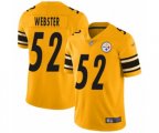Pittsburgh Steelers #52 Mike Webster Limited Gold Inverted Legend Football Jersey