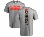 Cleveland Browns #58 Christian Kirksey Ash Backer T-Shirt