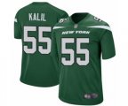 New York Jets #55 Ryan Kalil Game Green Team Color Football Jersey