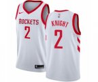 Houston Rockets #2 Brandon Knight Authentic White NBA Jersey - Association Edition