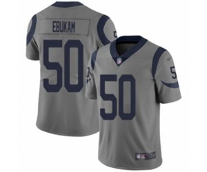 Los Angeles Rams #50 Samson Ebukam Limited Gray Inverted Legend Football Jersey