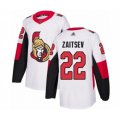 Ottawa Senators #22 Nikita Zaitsev Authentic White Away Hockey Jersey