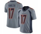 Denver Broncos #17 DaeSean Hamilton Limited Silver Inverted Legend Football Jersey
