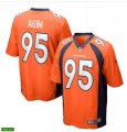 Denver Broncos #95 McTelvin Agim Nike Orange Vapor Untouchable Limited Jersey