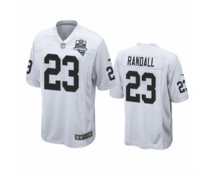 Las Vegas Raiders #23 Damarious Randall White 2020 Inaugural Season Game Jersey
