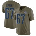 Tennessee Titans #67 Quinton Spain Limited Olive 2017 Salute to Service NFL Jersey