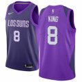 Phoenix Suns #8 George King Swingman Purple NBA Jersey - City Edition