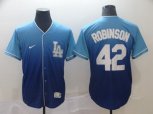 Nike Los Angeles Dodgers #42 Jackie Robinson Blue Drift Fashion MLB Jersey