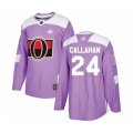 Ottawa Senators #24 Ryan Callahan Authentic Purple Fights Cancer Practice Hockey Jersey