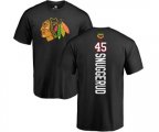 Chicago Blackhawks #45 Luc Snuggerud Black Backer T-Shirt