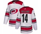 Carolina Hurricanes #14 Justin Williams White Road Stitched Hockey Jersey