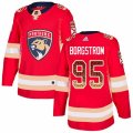 Florida Panthers #95 Henrik Borgstrom Authentic Red Drift Fashion NHL Jersey