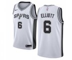 San Antonio Spurs #6 Sean Elliott Swingman White Home NBA Jersey - Association Edition