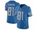 Detroit Lions #81 Calvin Johnson Limited Light Blue Team Color Vapor Untouchable Football Jersey