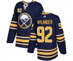 Adidas Buffalo Sabres #92 Alexander Nylander Authentic Navy Blue Home NHL Jersey