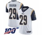Los Angeles Rams #29 Eric Dickerson White Vapor Untouchable Limited Player 100th Season Football Jersey