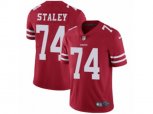 San Francisco 49ers #74 Joe Staley Vapor Untouchable Limited Red Team Color NFL Jersey