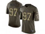 Baltimore Ravens #97 Michael Pierce Limited Green Salute to Service NFL Jersey