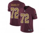 Washington Redskins #72 Dexter Manley Vapor Untouchable Limited Burgundy Red Gold Number Alternate 80TH Anniversary NFL Jersey