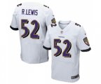 Baltimore Ravens #52 Ray Lewis Elite White Football Jersey