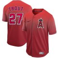 Nike Los Angeles Angels Of Anaheim #27 Mike Trout Red Drift Fashion MLB Jersey