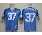 Seattle Seahawks #37 Shaun Alexander Blue Throwback Jersey