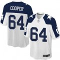 Dallas Cowboys #64 Jonathan Cooper Game White Throwback Alternate NFL Jersey