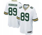 Green Bay Packers #89 Dave Robinson Game White Football Jersey