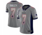 New England Patriots #7 Jake Bailey Limited Gray Rush Drift Fashion Football Jersey